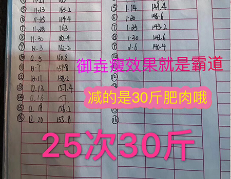 御垚瘦25次狂甩脂肪30斤